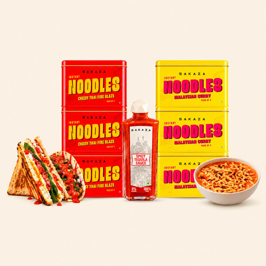 The Noodle Stash | 6 Noodles + Spicy Tequila Sauce