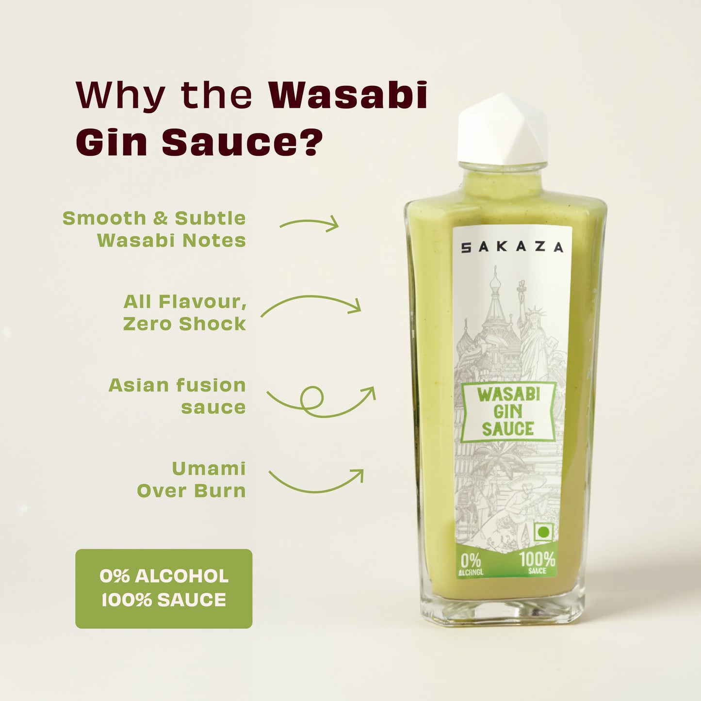 SAKAZA Spicy Tequila Sauce & Wasabi Gin Sauce (Combo)