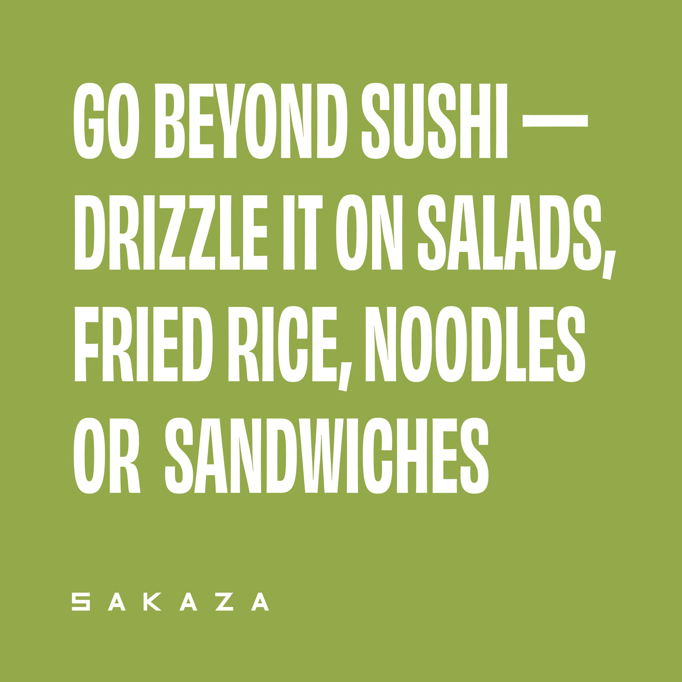 Sakaza Wasabi Gin Sauce