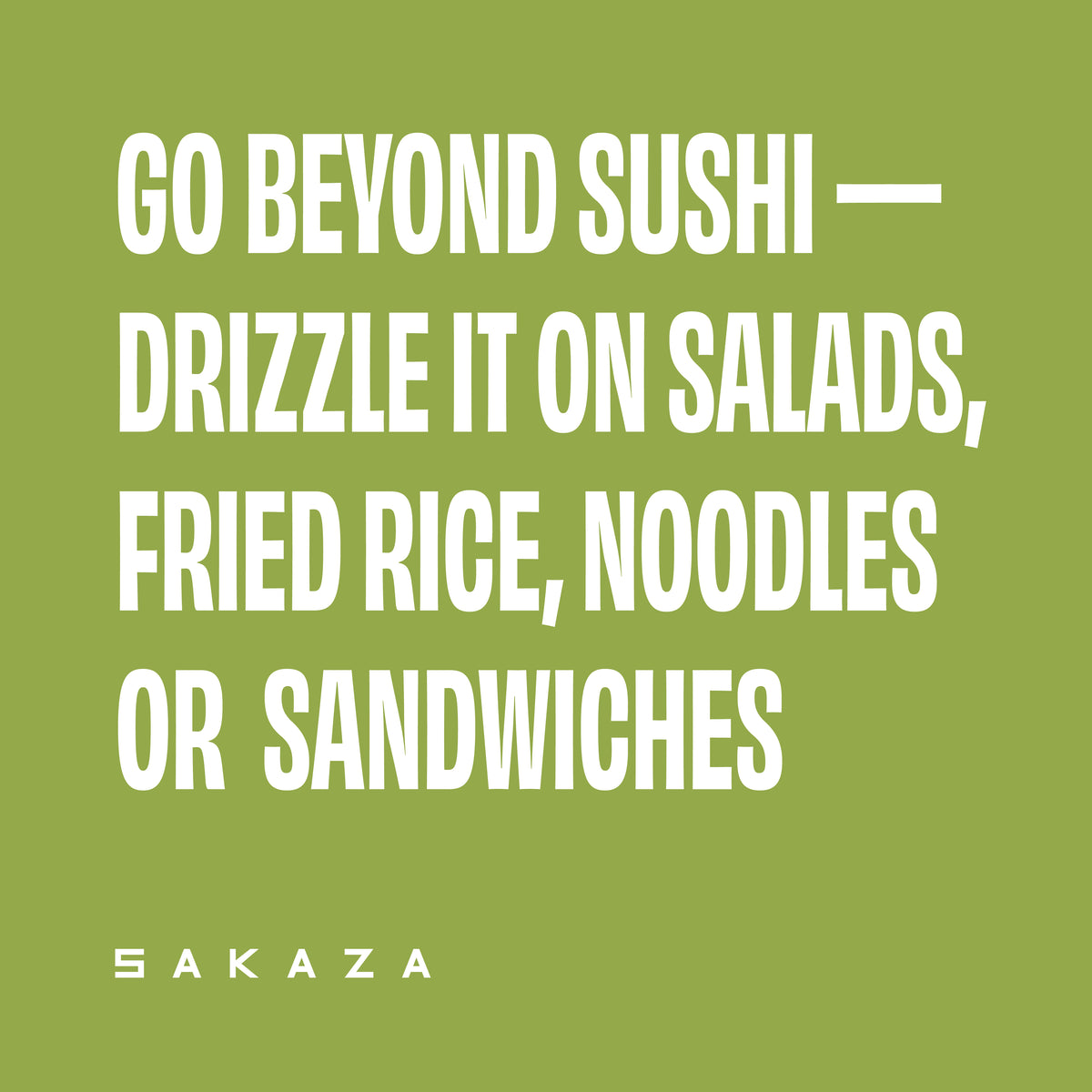SAKAZA Spicy Tequila Sauce & Wasabi Gin Sauce (Combo)