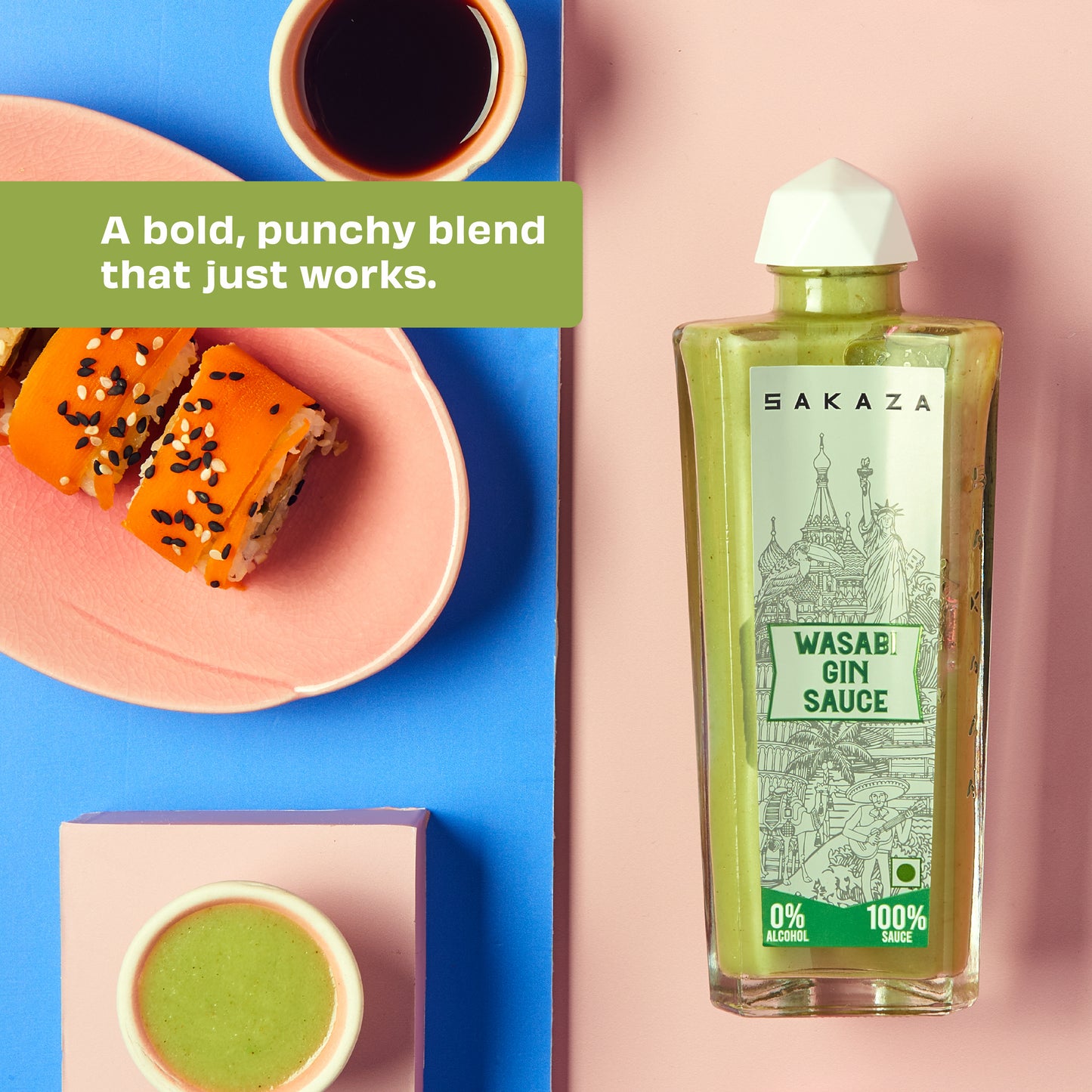 SAKAZA Spicy Tequila Sauce & Wasabi Gin Sauce (Combo)
