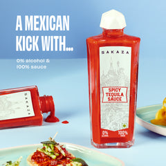 Sakaza Sauce Combo | Non-Alcoholic Spicy Tequila &  Fireball Vodka Sauce Gourmet Sauces