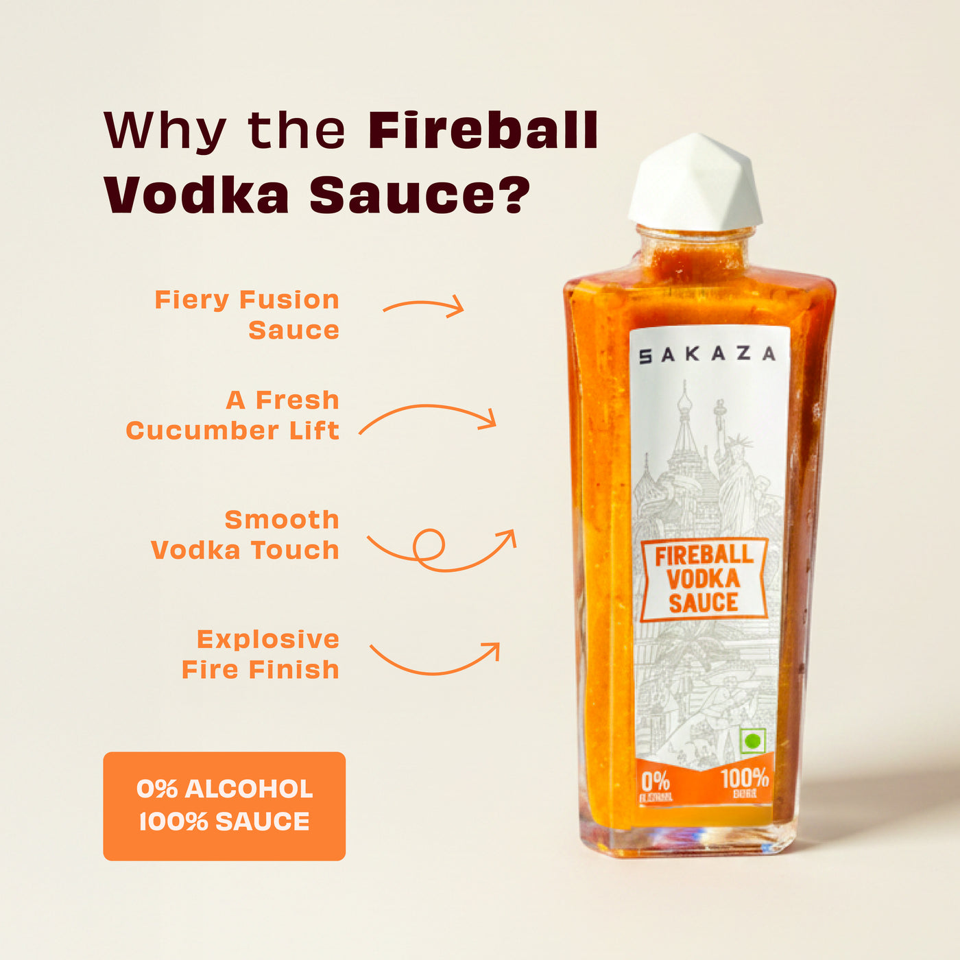 Sakaza Sauce Combo | Non-Alcoholic Spicy Tequila &  Fireball Vodka Sauce Gourmet Sauces