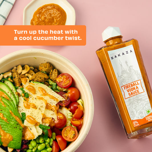 Sakaza Sauce Combo | Non-Alcoholic Spicy Tequila &  Fireball Vodka Sauce Gourmet Sauces