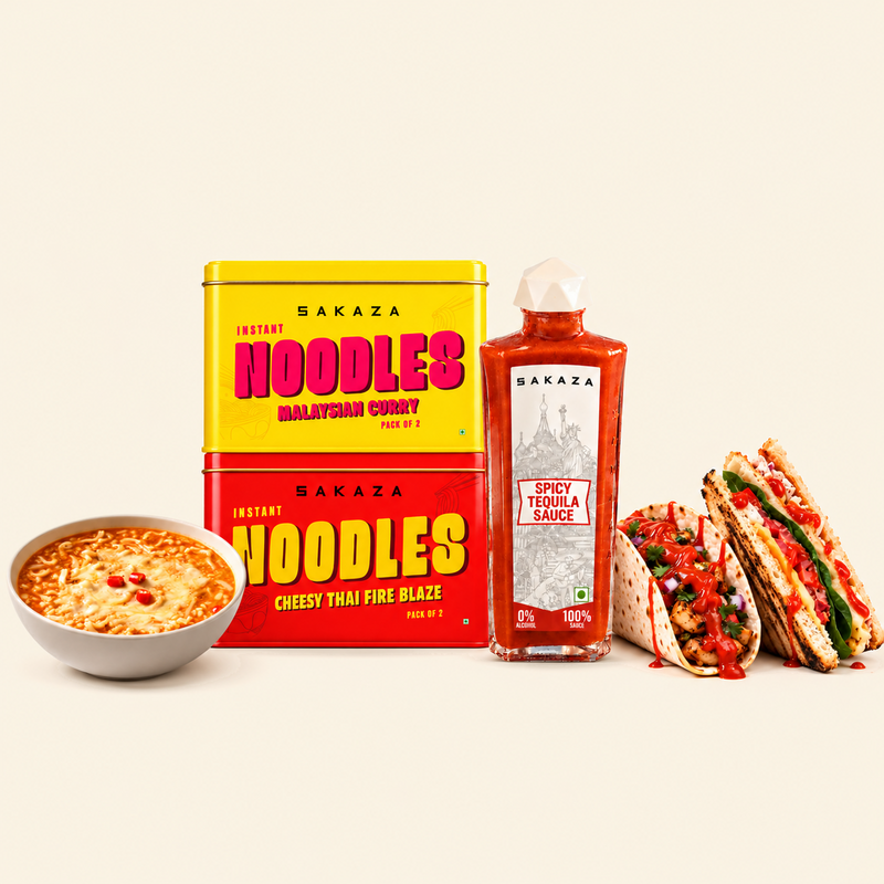 Noodle Night Trio – Tequila Edition | 2 Noodles + Spicy Tequila Sauce