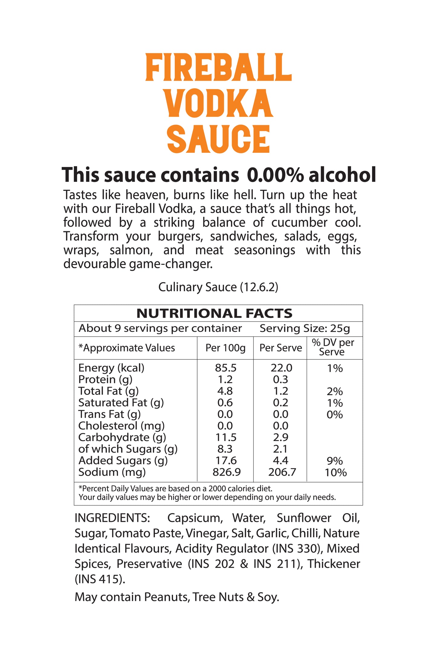 Fireball Vodka Sauce