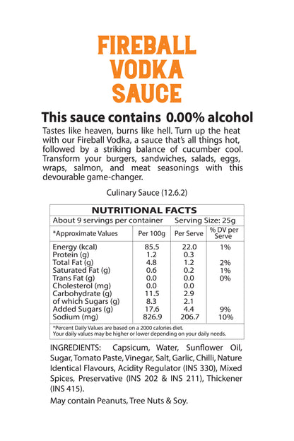 Fireball Vodka Sauce