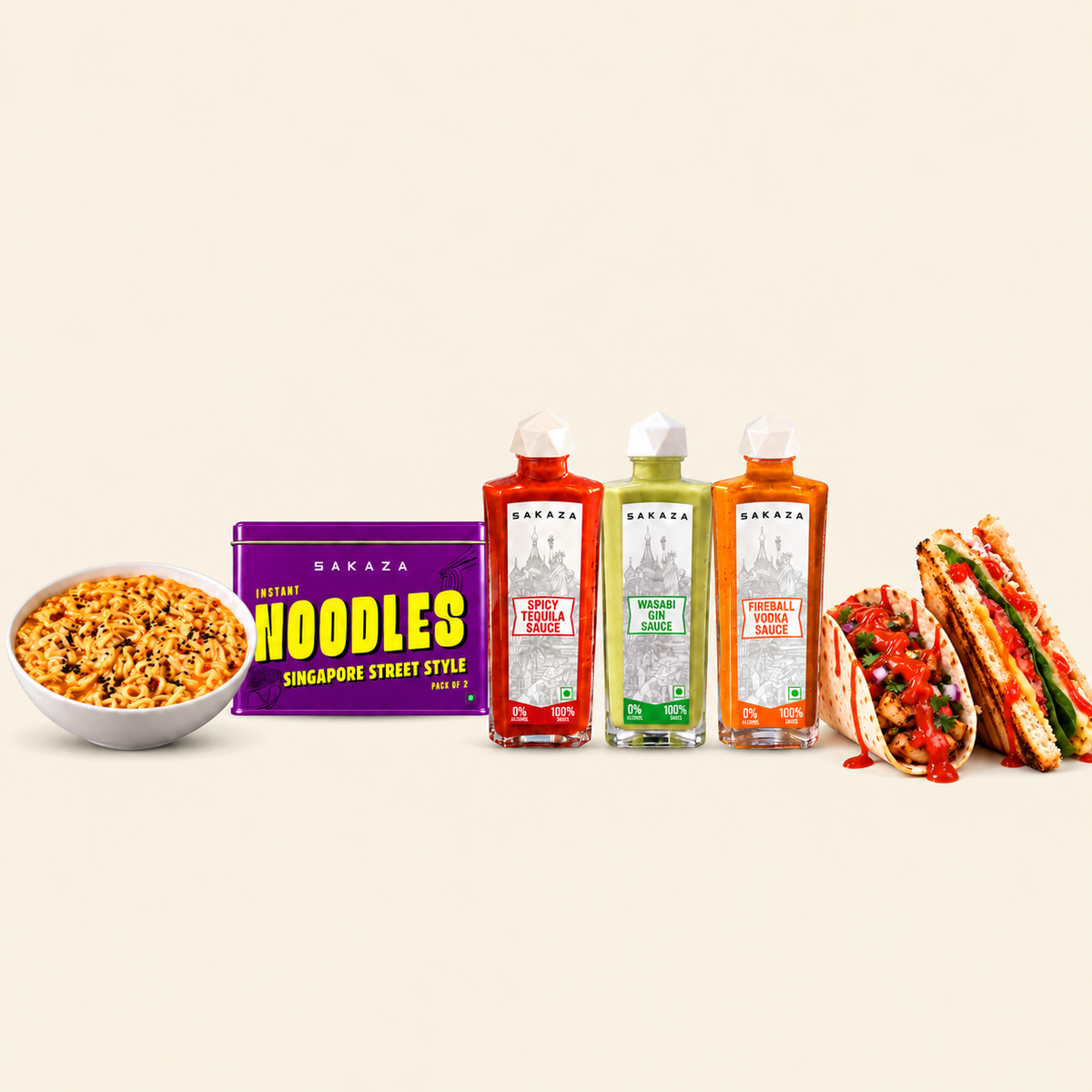The Spirit Cabinet | 3 Sauces + Singapore Street Style Noodles