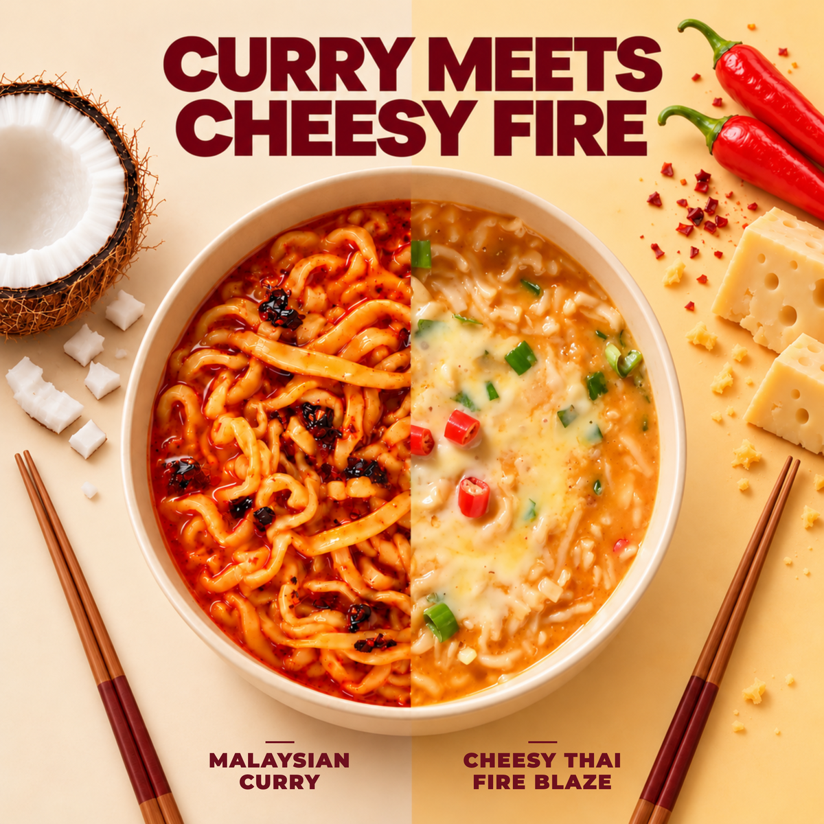 Noodle Night Trio – Tequila Edition | 2 Noodles + Spicy Tequila Sauce