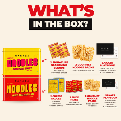 Noodle Night Trio – Tequila Edition | 2 Noodles + Spicy Tequila Sauce