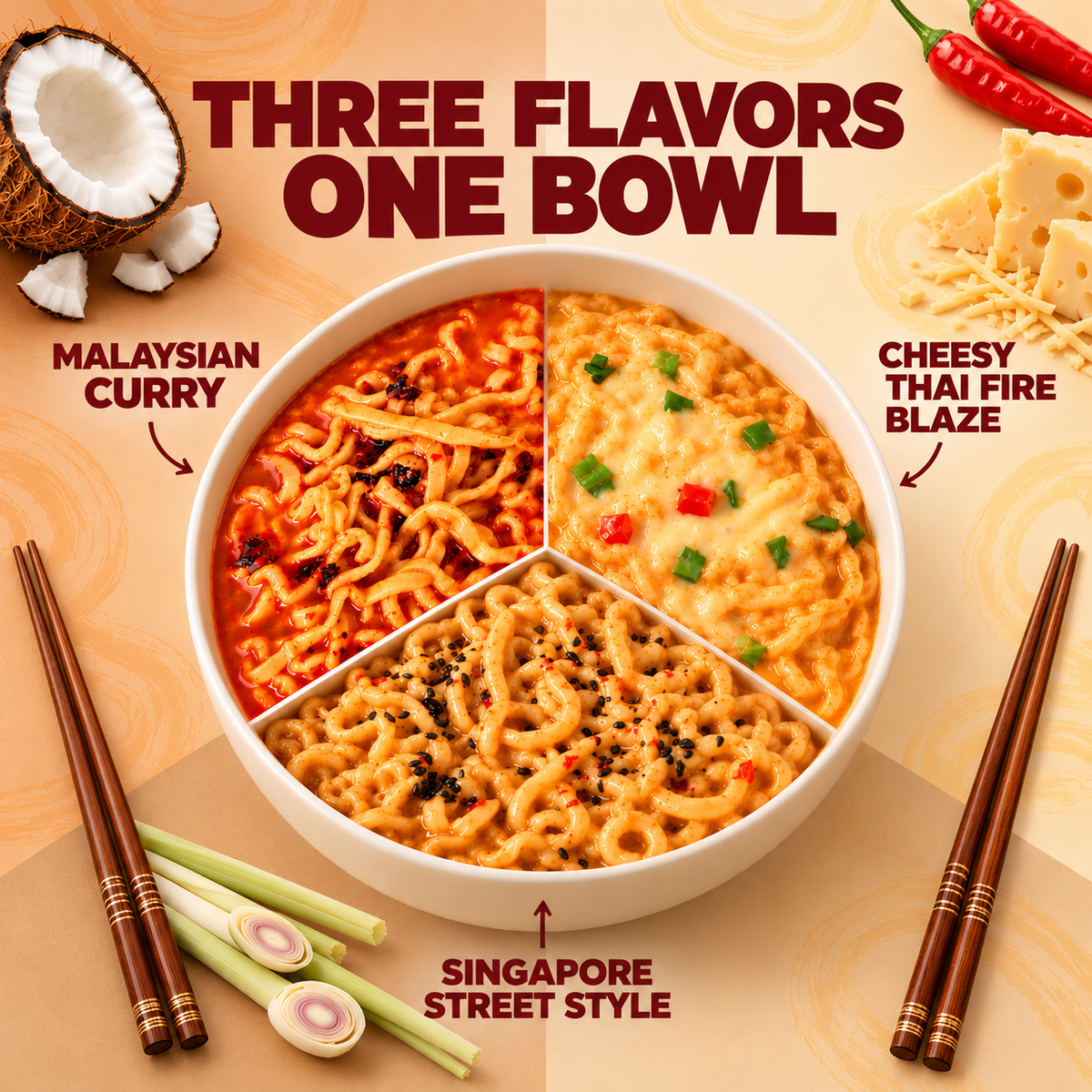 The Noodle Trio | All 3 Noodles