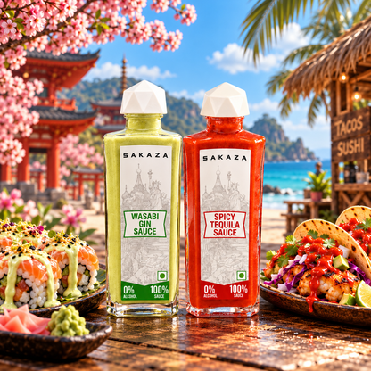 Sakaza House Party Box | 4 Noodles + Spicy Tequila & Wasabi Gin Sauces