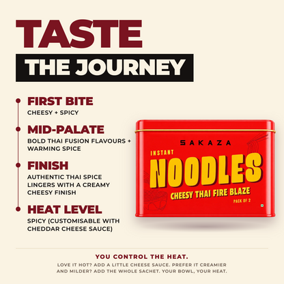 Fire Shot Combo | Cheesy Thai Fire Blaze Noodles + Spicy Tequila Sauce