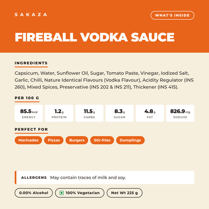 Sakaza Fireball Vodka Sauce