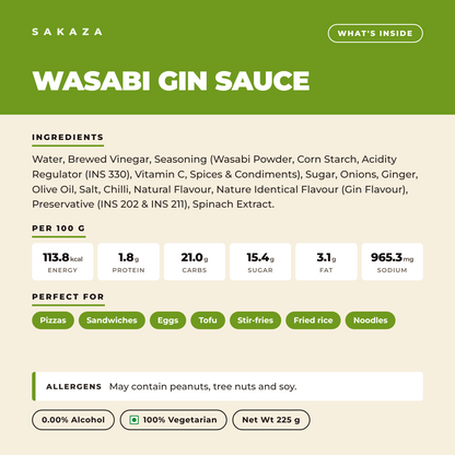 Sakaza Wasabi Gin Sauce