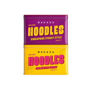 Sakaza Noodles Pack of 2 - Singapore Style & Malaysian Curry