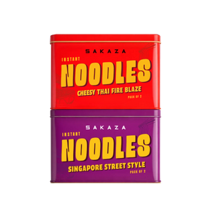 Sakaza Noodles Cheesy Thai Fire Blaze & Singapore Street Pack of 2