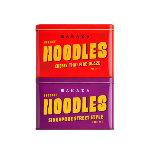 Sakaza Noodles Cheesy Thai Fire Blaze & Singapore Street Pack of 2