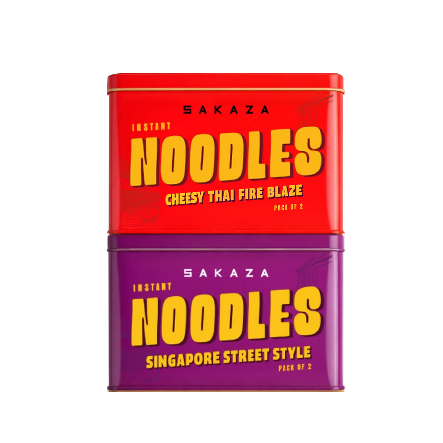 Sakaza Noodles Cheesy Thai Fire Blaze & Singapore Street Pack of 2