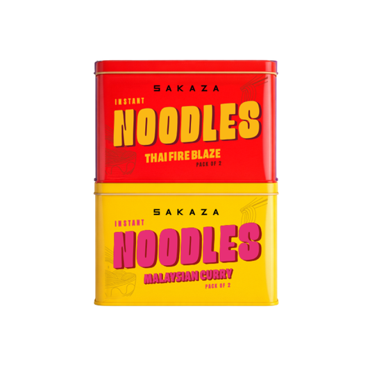 Sakaza Noodles Pack of 2 - Thai fire and Malaysian Curry